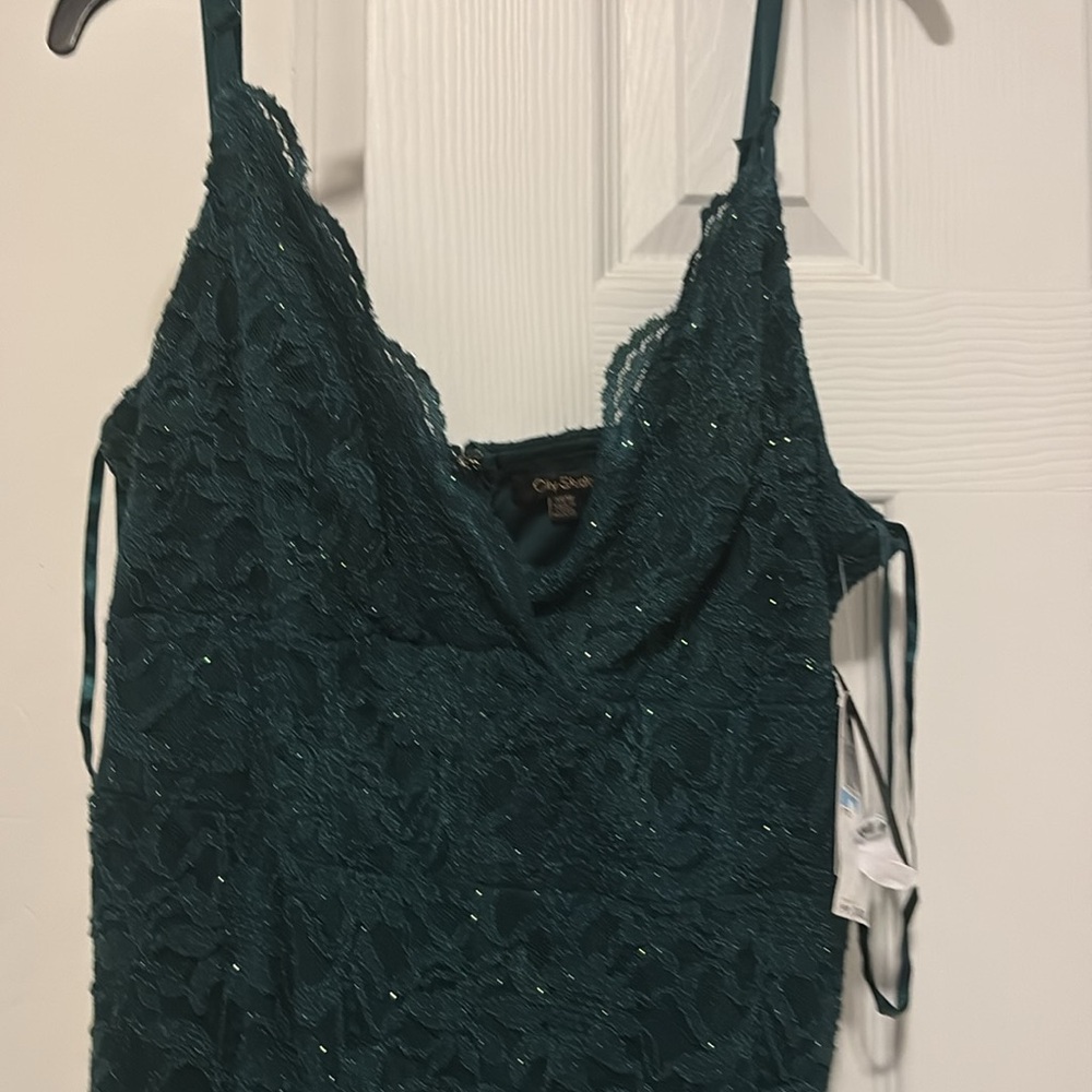 Elegant Green Lace Dress